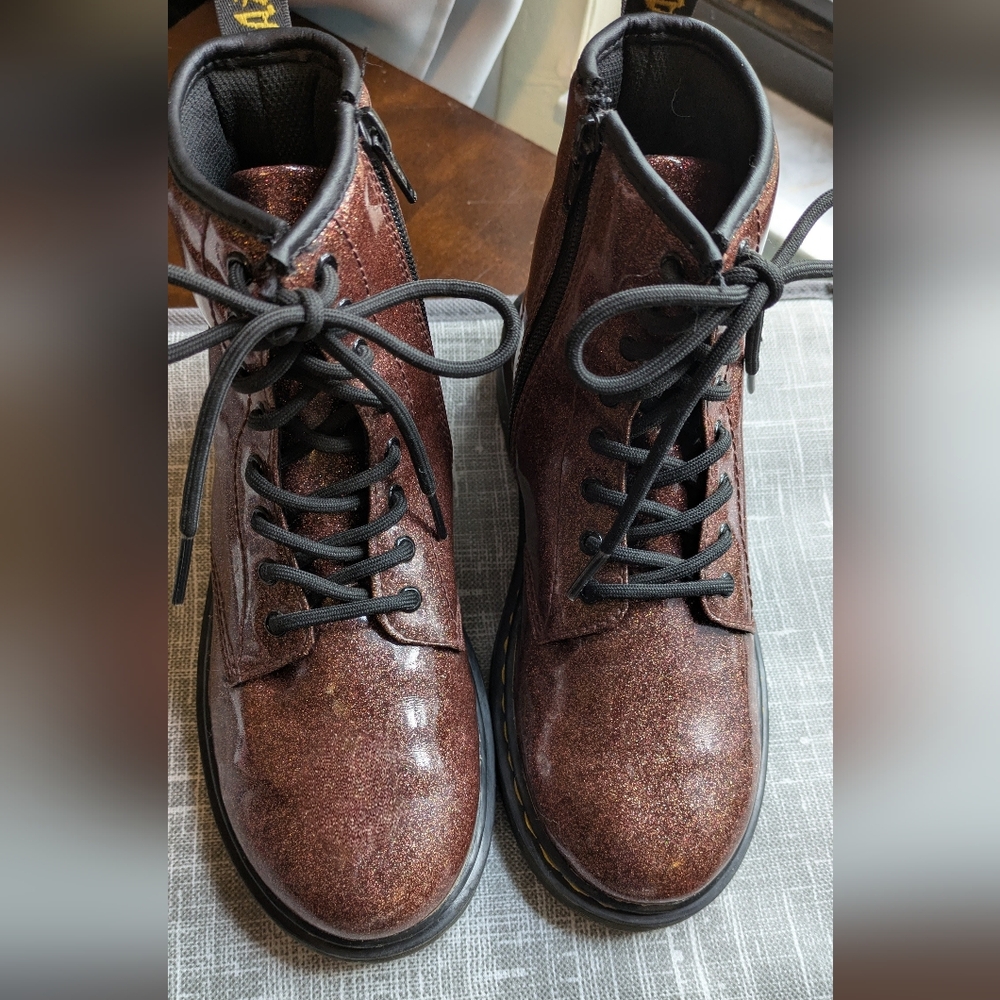Dr. Martens 1460 Glitter Juniors Ankle Boots. Size 3 - Picture 4 of 11